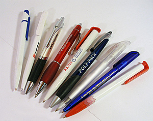 Ручки - пластик, металл + тампопечать, гравировка.